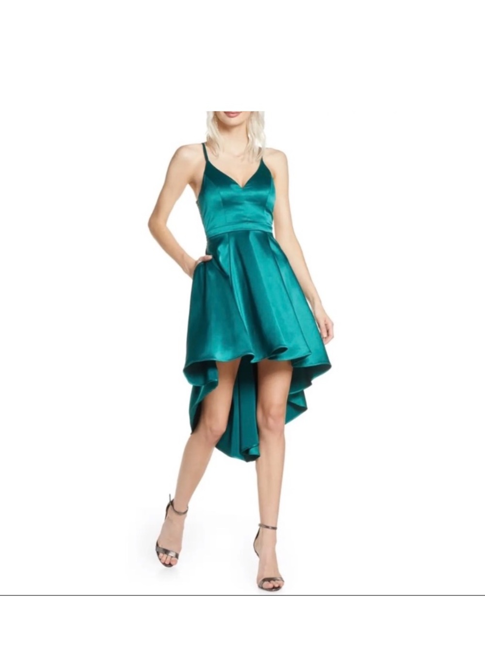 Sequin Hearts High-Low Formal Dress